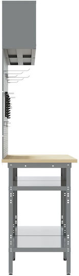 vidaXL Πάγκος Εργασίας 55x200x200cm 8τμχ 3321504