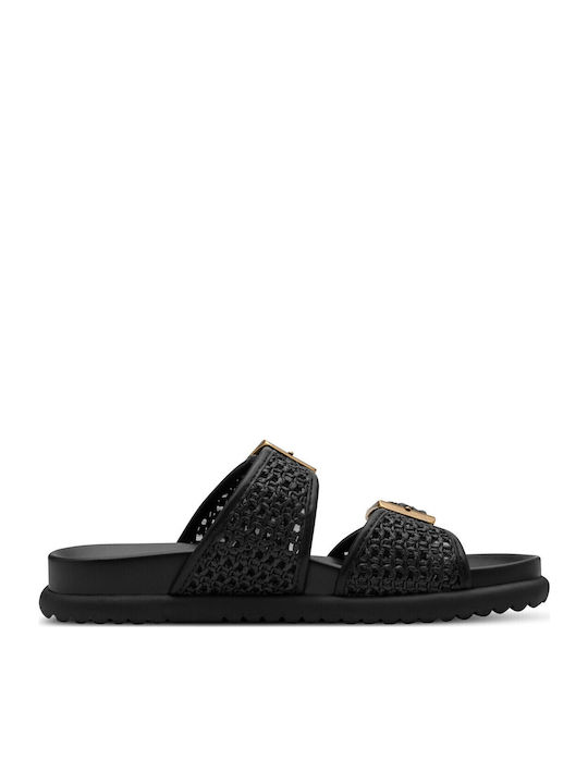 Women's Flat Sandals in Black Color