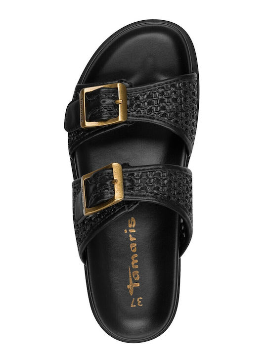 Women's Flat Sandals in Black Color