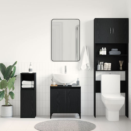 vidaXL Шкаф без Мивка Д58xШ33xВ60см Black Oak