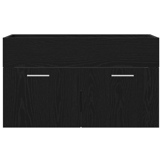 vidaXL Πάγκος χωρίς Νιπτήρα Μ90xΒ38.5xΥ46cm Μαύρη Δρυς