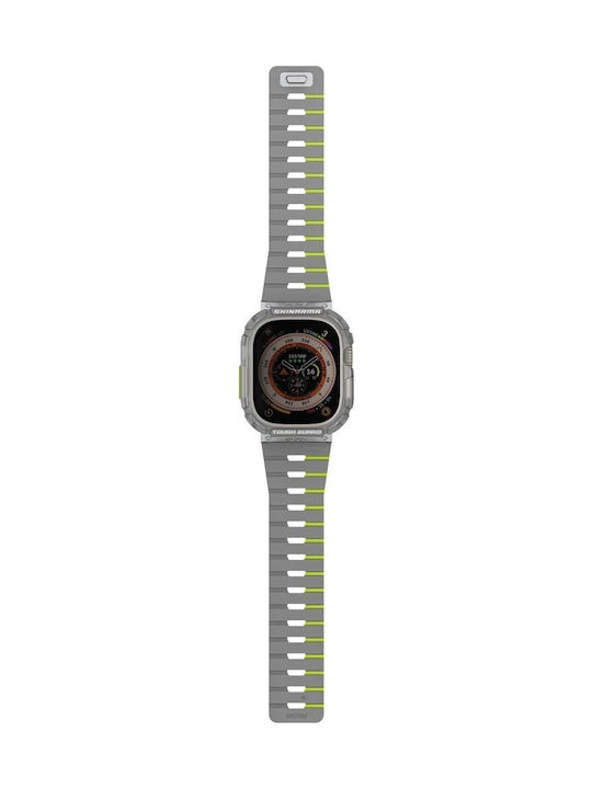 Skinarma Θήκη Σιλικόνης σε Γκρι χρώμα για Apple Watch 49mm