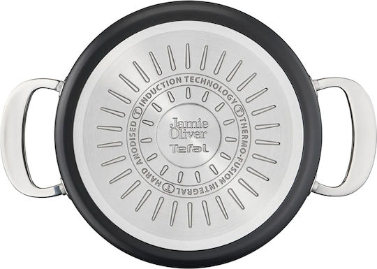 Tefal Jamie Oliver Βαθιά Κατσαρόλα από Αλουμίνιο 5.4lt / 24cm