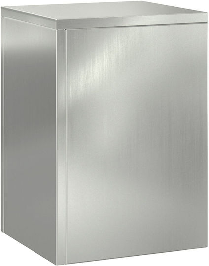 vidaXL Ανθοστήλες Μεταλλικές Γκρι 24x24x35εκ. 3τμχ