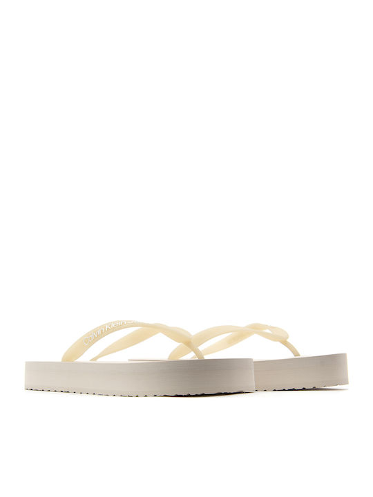 Frauen Flip Flops mit Plattform in Gray Farbe