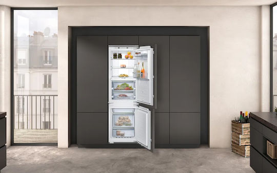 Neff Eingebauter Kühl-Gefrierkombination 223Es NoFrost H177.2xB55.8xT54.5cm. Weiß KI8865DE0