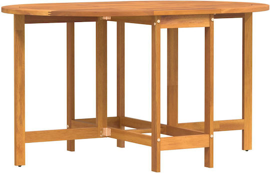 Outdoor Table Made of Acacia Foldable Acacia 110x60x72cm