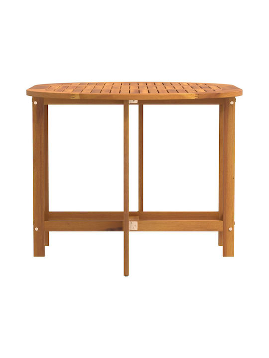 Outdoor Table Made of Acacia Foldable Acacia 110x60x72cm