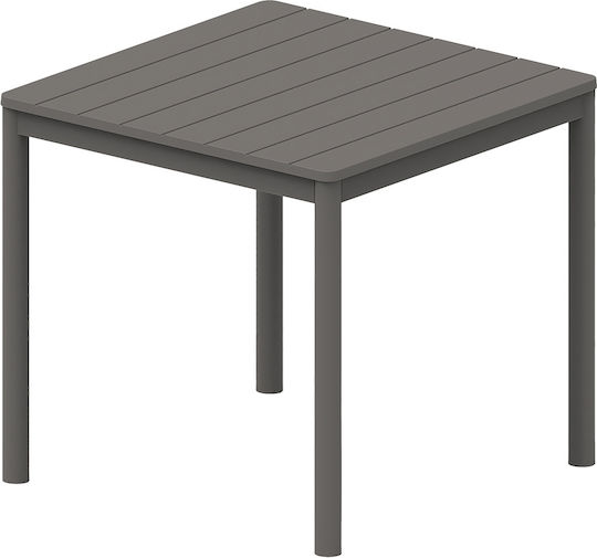 Table Free Standing 80x80cm Gray