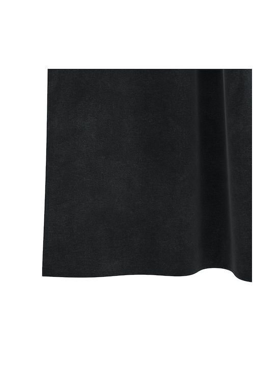 vidaXL Set Perdele Cu Bretele Negre 140x225cm