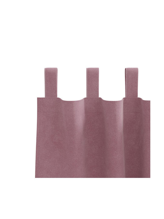 vidaXL Pink Curtains Set with Tab Top 140x245cm