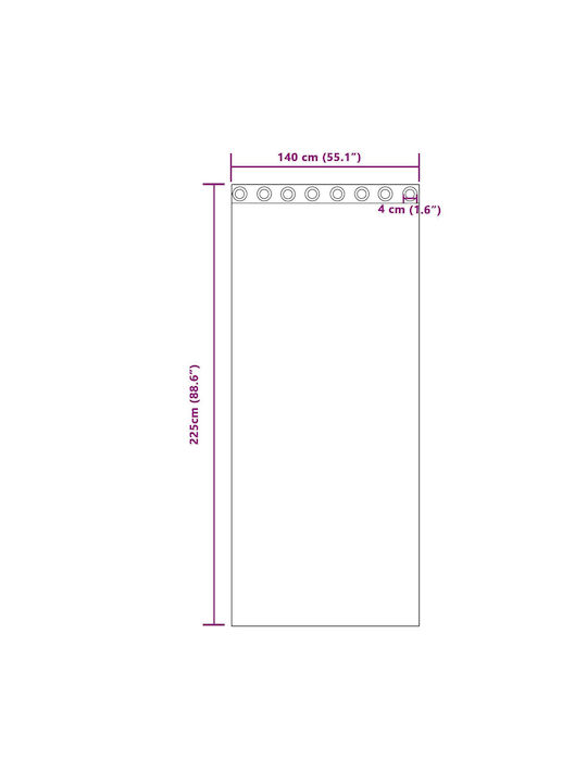 vidaXL vidaXL Verdunkelungsvorhänge Mit Grommets Schwarz 140x225cm