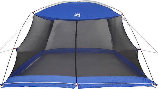 vidaXL Καλοκαιρινή Σκηνή Camping Μπλε για 5 Άτομα 380x380x225εκ.