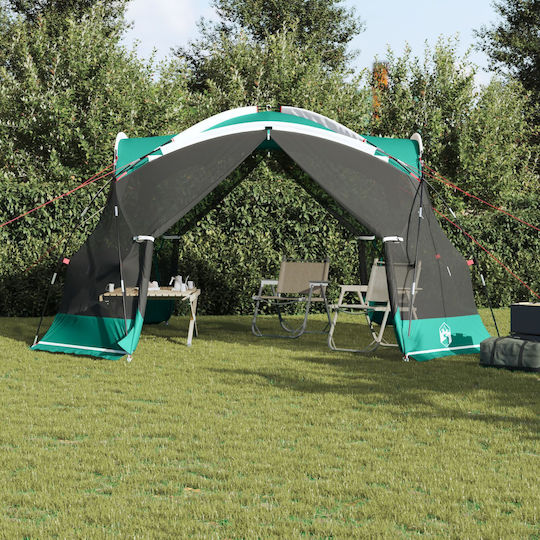 vidaXL Green Camping Tent for 4 People 434x434x230cm