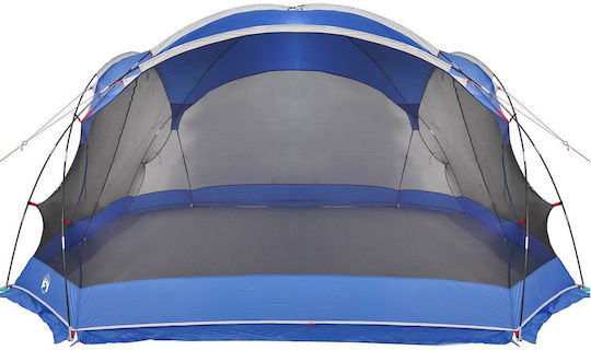vidaXL Лятна Къмпинг Сцена Синя за 10 Хора 434x434x230см