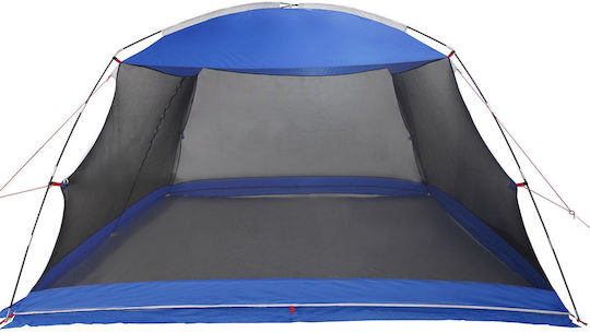 vidaXL Καλοκαιρινή Σκηνή Camping Μπλε για 5 Άτομα 380x380x225εκ.