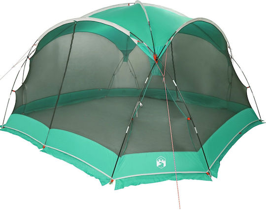 vidaXL Green Camping Tent for 4 People 434x434x230cm