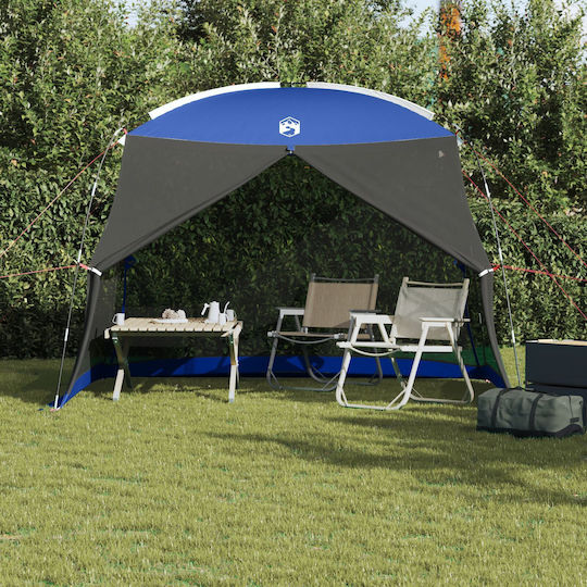 vidaXL Summer Camping Tent Blue for 5 People 320x320x218cm