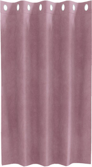 vidaXL Set of Pink Window Curtains with Grommets 140x140cm