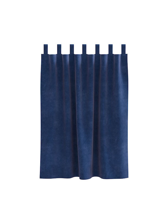 vidaXL Set of Blue Blackout Window Curtains with Pencil Pleat 140x140cm