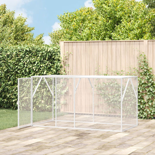 vidaXL Bird Cage 102x208x108cm. Gray