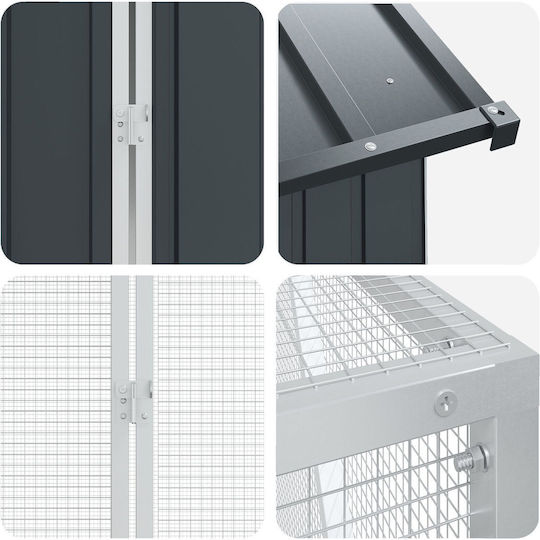 vidaXL Vogelkäfig 210cm. Gray