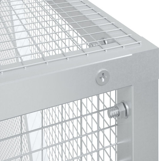 vidaXL Bird Cage 102x208x108cm. Gray