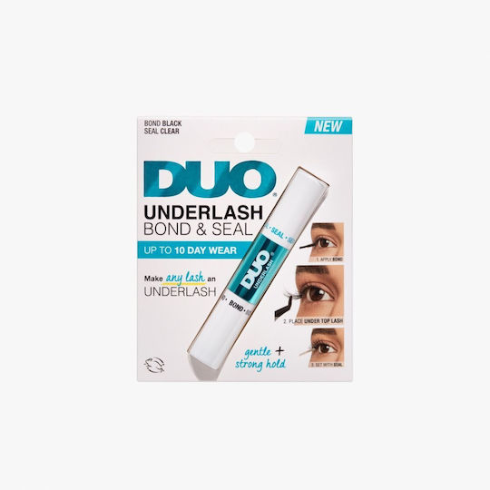 Duo Lash Underlash Bond & Seal Eyelash Glues Black/Clear 2 Pieces