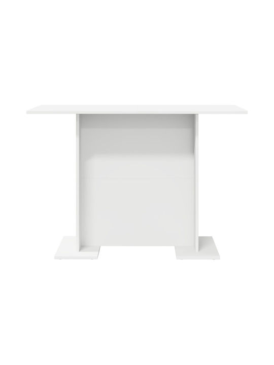 Table Dining Room Wooden White 110x60x75cm