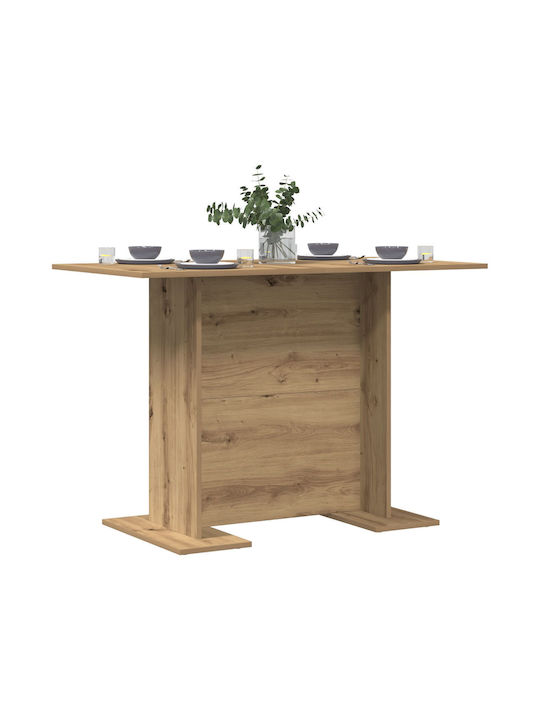 Table Dining Room Wooden Oak 110x60x75cm