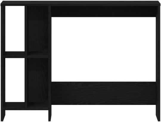 Γραφείο Ξύλινο Μαύρο Δρυς 102.5x35x75εκ.