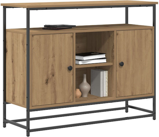 Κονσόλα από Ξύλο & Μέταλλο Artisan Oak Μ100xΠ35xΥ80εκ.