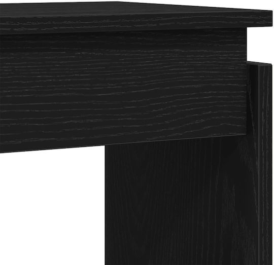 Wooden Console Table Black Oak L80xW30xH80cm Wooden Console Table Black Oak L80xW30xH80cm