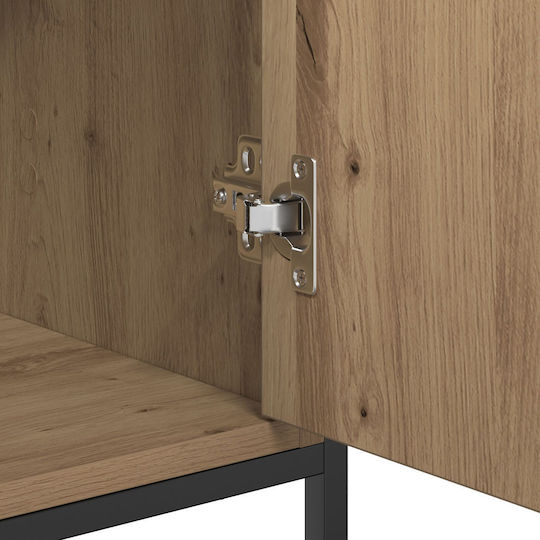 Κονσόλα από Ξύλο & Μέταλλο Artisan Oak Μ100xΠ35xΥ80εκ.