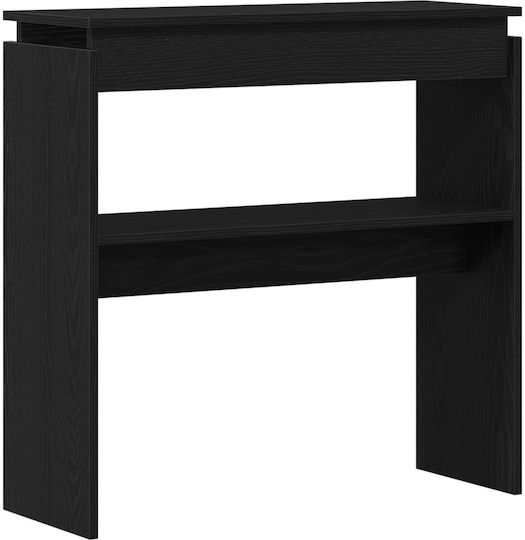 Wooden Console Table Black Oak L80xW30xH80cm