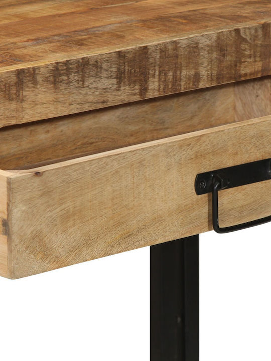 Console Table of Solid Wood & Metal Mango L120xW33xH75cm
