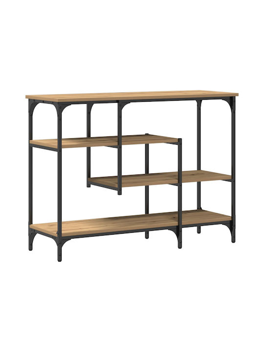 Console Table Wood & Metal Artisan Oak L100xW35xH75cm