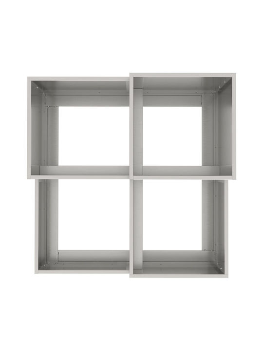 vidaXL Ghiveci Metal 80x80x60cm.