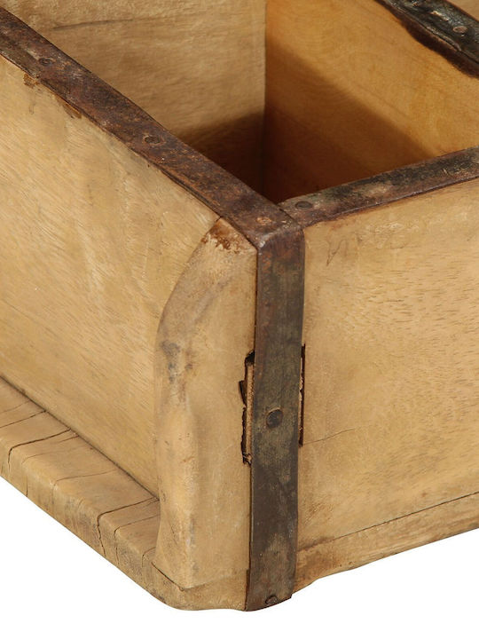vidaXL Ξύλινο Κουτί Αποθήκευσης Καφέ 30x14x9cm 4τμχ