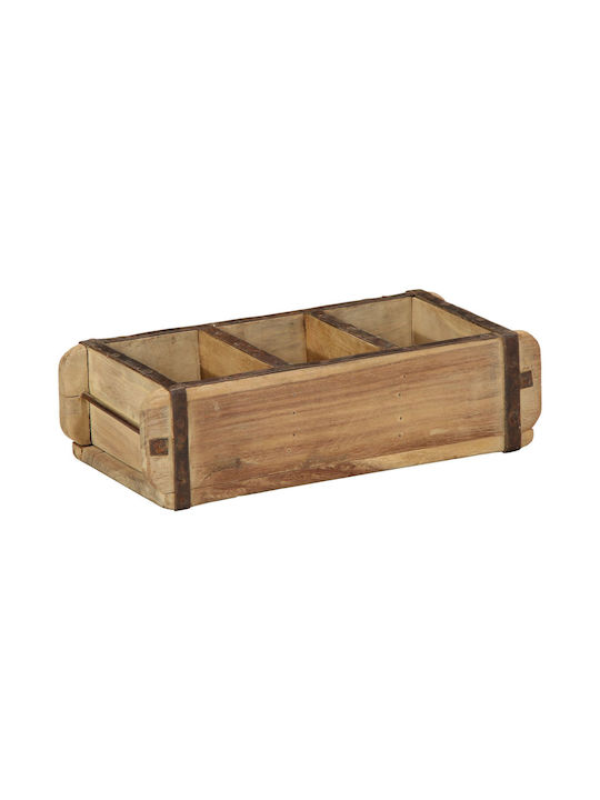 vidaXL Ξύλινο Κουτί Αποθήκευσης Καφέ 30x14x9cm 4τμχ