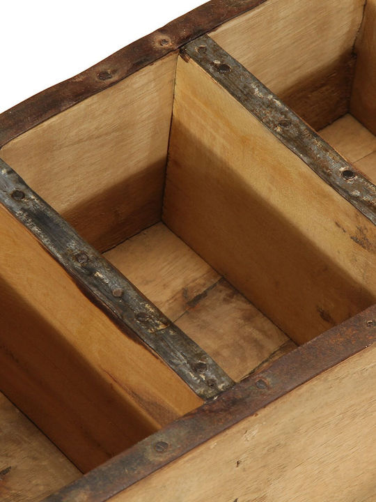 vidaXL Ξύλινο Κουτί Αποθήκευσης Καφέ 30x14x9cm 4τμχ