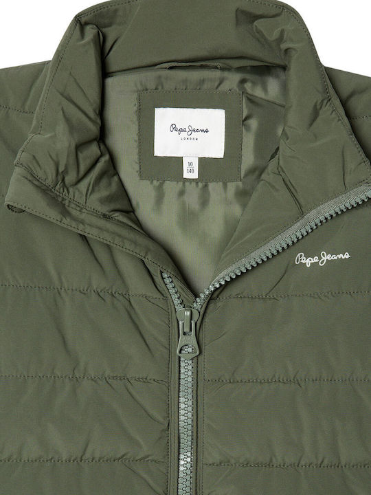 Macoy Kinderjacken & Winterjacken Lässig Ärmellos Khaki
