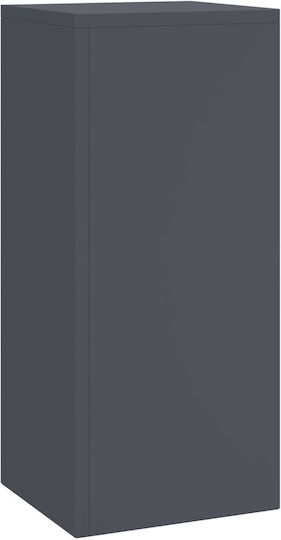 vidaXL Ανθοστήλες Μεταλλικές Γκρι 35x24x35εκ. 3τμχ