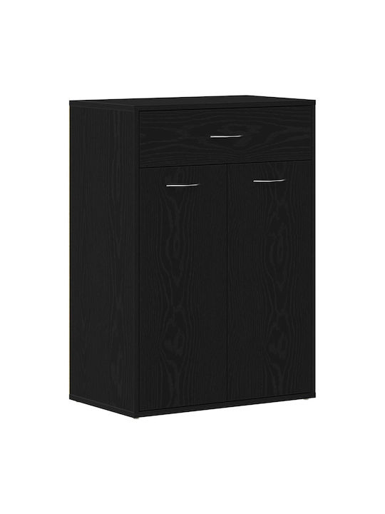 Wooden Shoe Organizer Black 60x35x84cm