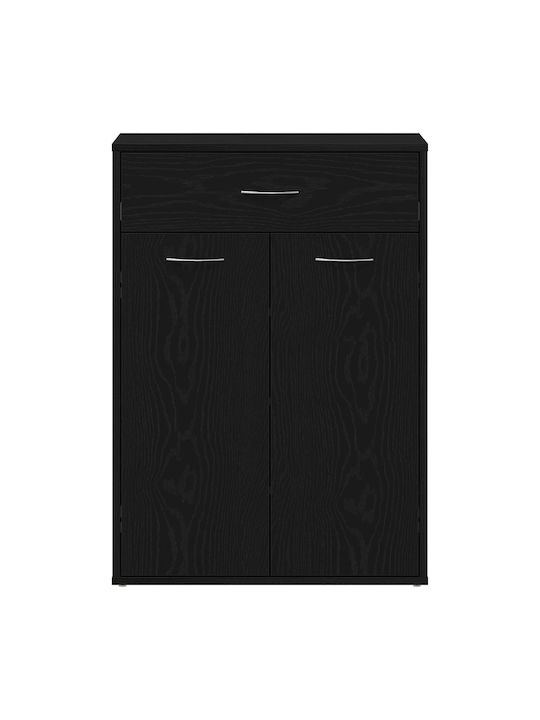 Wooden Shoe Organizer Black 60x35x84cm