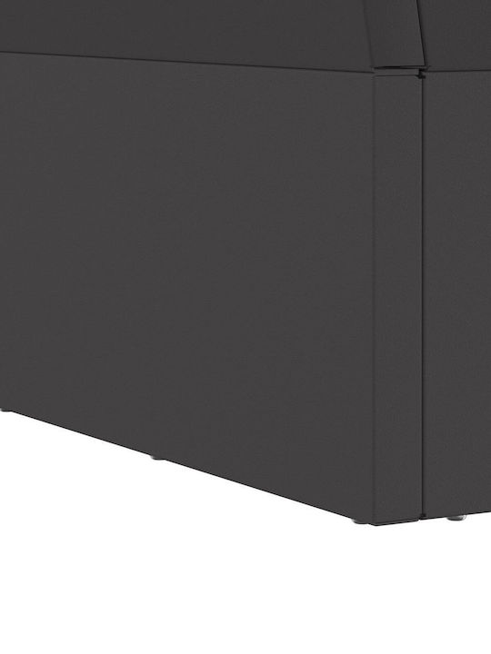 vidaXL Τζάκι Εσωτερικού Χώρου Μεταλλικό Μαύρο 60x60x35cm