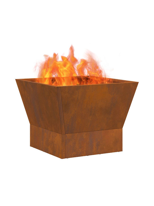 vidaXL Firepit Brown 40x40x30cm