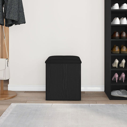 Табуретка Дневна стая с Място за Съхранение Дърво Black Oak 40x40x45бр