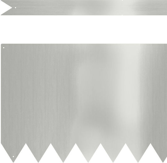 vidaXL Μεταλλική Μπορντούρα Κήπου 1m x 30cm