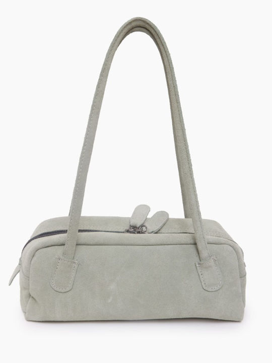 Silhouette Leder Damentasche Schultertasche Gray